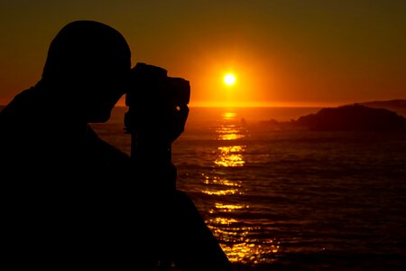 Atmosphere backlight beach photo