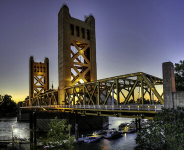 Tower Bridge in Sacremento, California photo