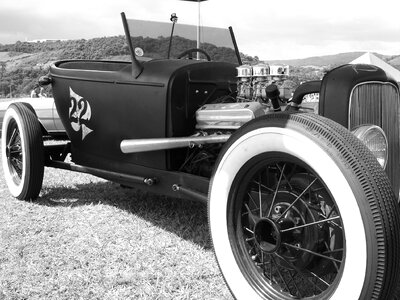 Vintage black and white classic