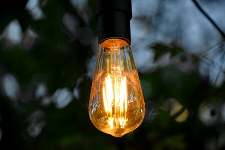 Light Bulb bottle lamp photo