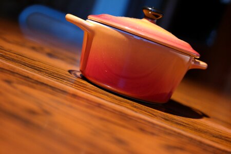 Sauce pan orange cooking
