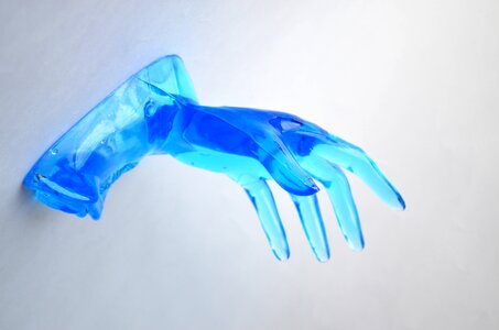 Blue Plastic Hands