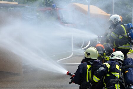 Exercise fire fighting use