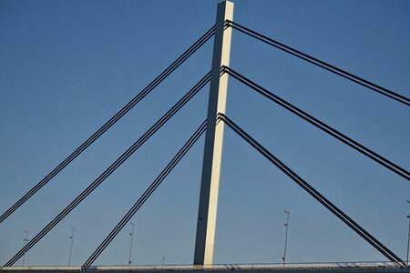 Suspension Bridge wire structure photo