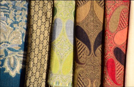 Towels fabric colorful