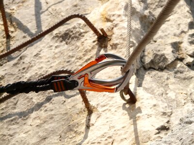 Backup climbing via ferrata photo