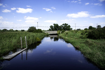 River landscape view upstream photo