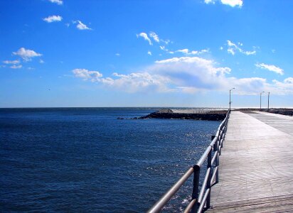 Ocean sky clouds photo