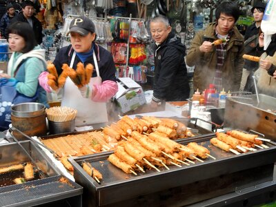 Street Snack food in Seoul, Korea photo