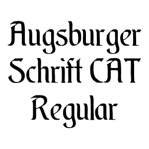 Augsburger Schrift CAT Regular