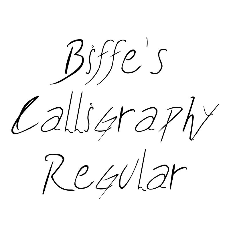 Biffe's Calligraphy Regular - Free fonts on creazilla.com