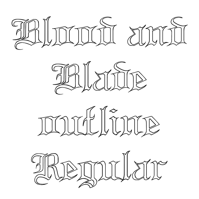 Blood and Blade outline Regular