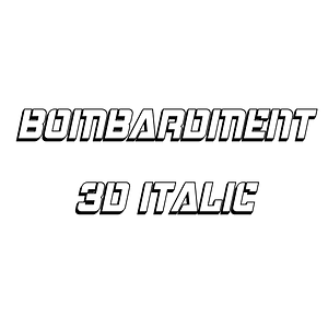 Bombardment 3D Italic