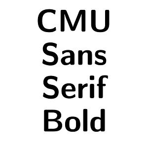 CMU Sans Serif Bold