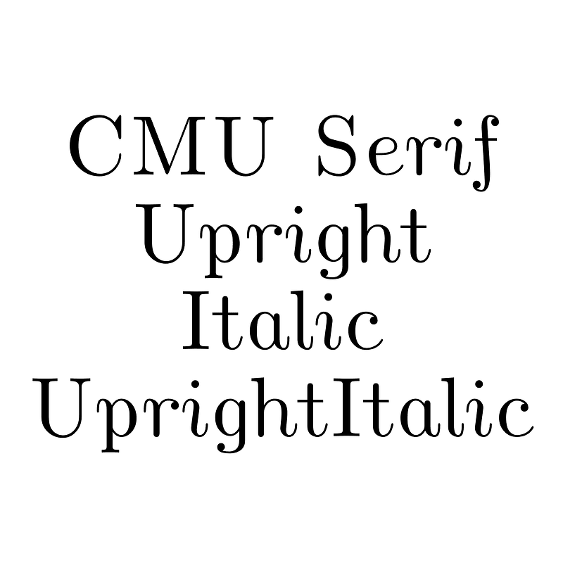 CMU Serif Upright Italic UprightItalic