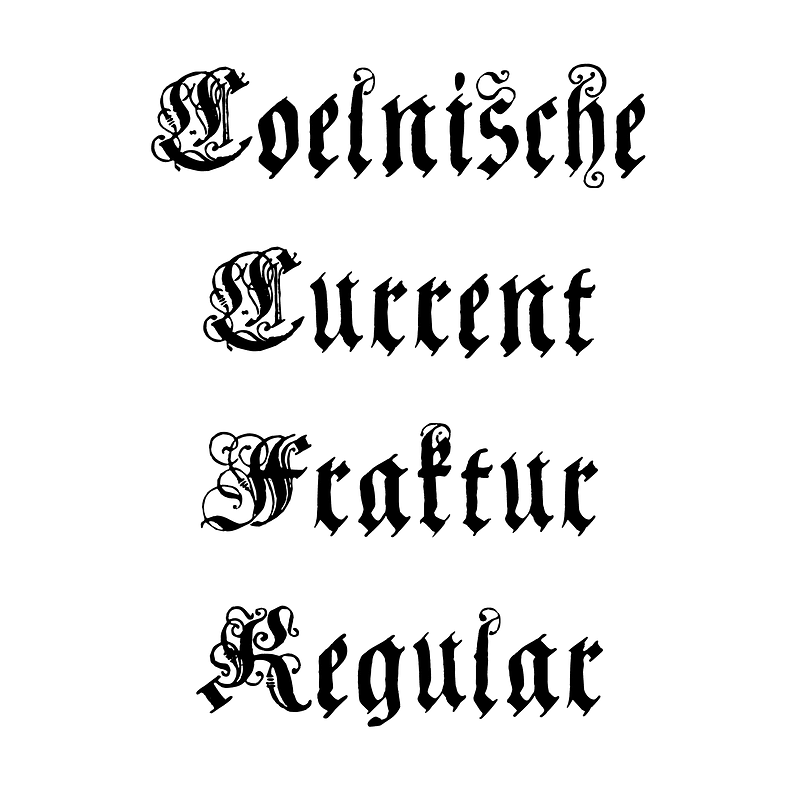 Coelnische Current Fraktur Regular