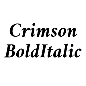 Crimson BoldItalic