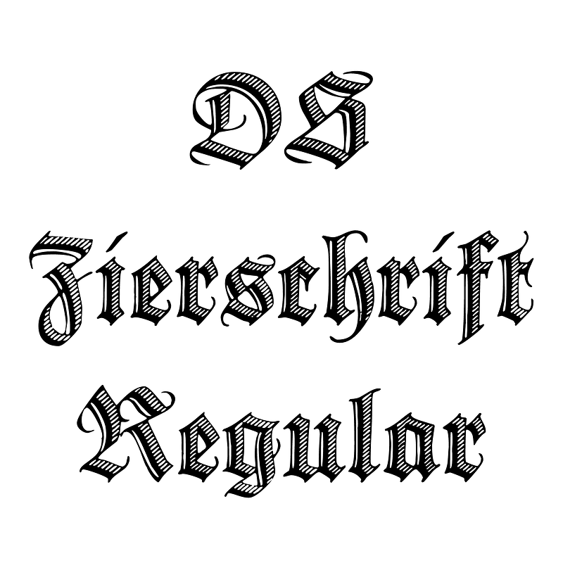 DS Zierschrift Regular
