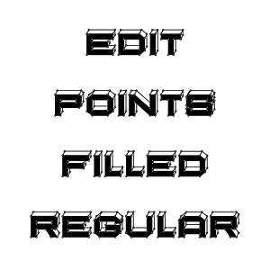 Edit Points Filled Regular