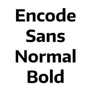 Encode Sans Normal Bold