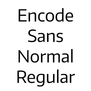 Encode Sans Normal Regular