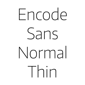 Encode Sans Normal Thin