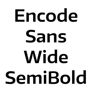 Encode Sans Wide SemiBold