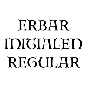 Erbar Initialen Regular