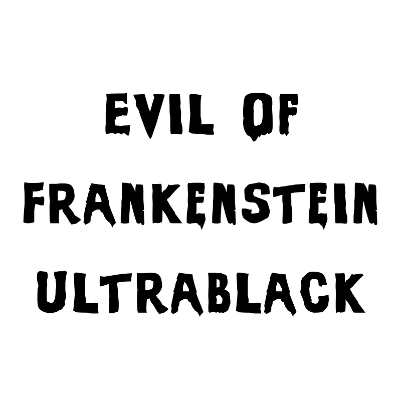 Evil Of Frankenstein UltraBlack - Free fonts on creazilla.com