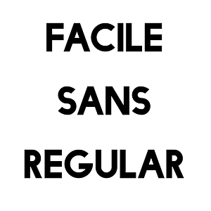 Facile Sans Regular