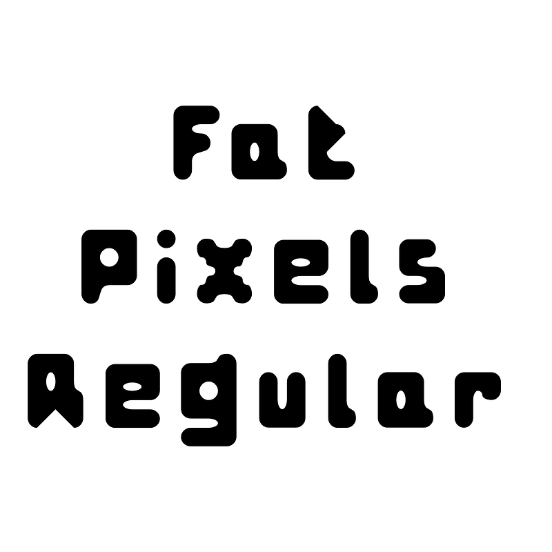 Fat Pixels Regular - Free fonts on creazilla.com