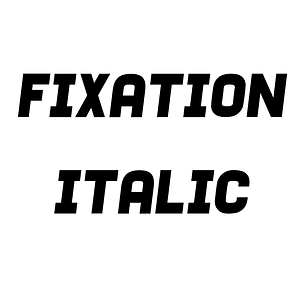 Fixation Italic