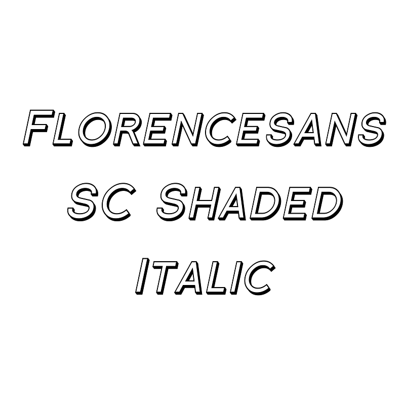 Florencesans SC Shaded Italic