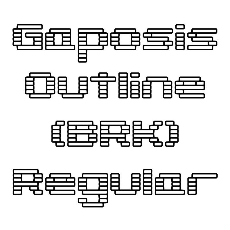 Gaposis Outline (BRK) Regular