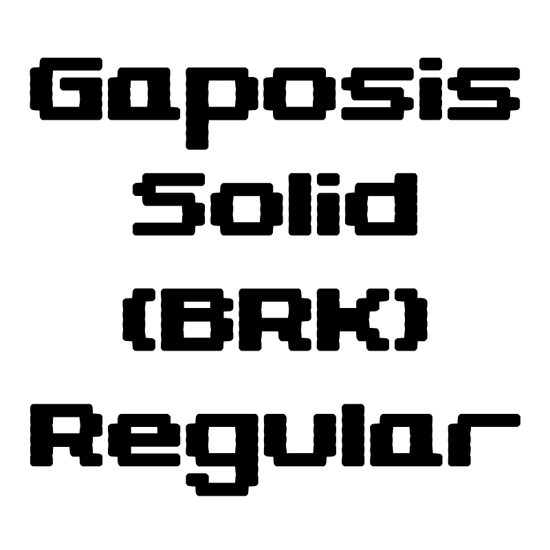 Gaposis Solid (BRK) Regular