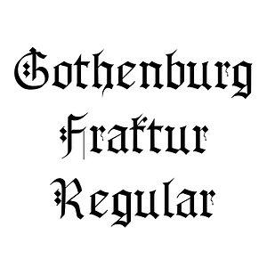 Gothenburg Fraktur Regular