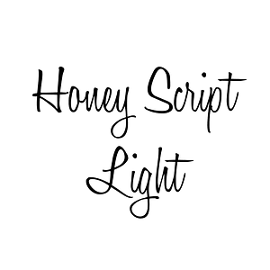 Honey Script Light