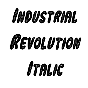 Industrial Revolution Italic