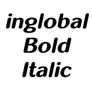 inglobal Bold Italic