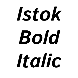 Istok Bold Italic