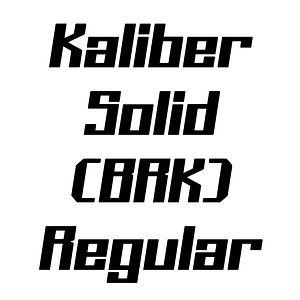 Kaliber Solid (BRK) Regular