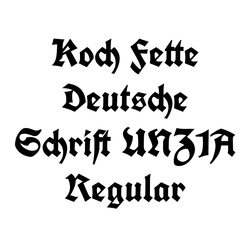 Koch Fette Deutsche Schrift UNZ1A Regular