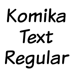 Komika Text Regular