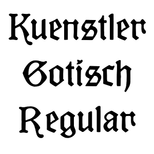 Kuenstler Gotisch Regular