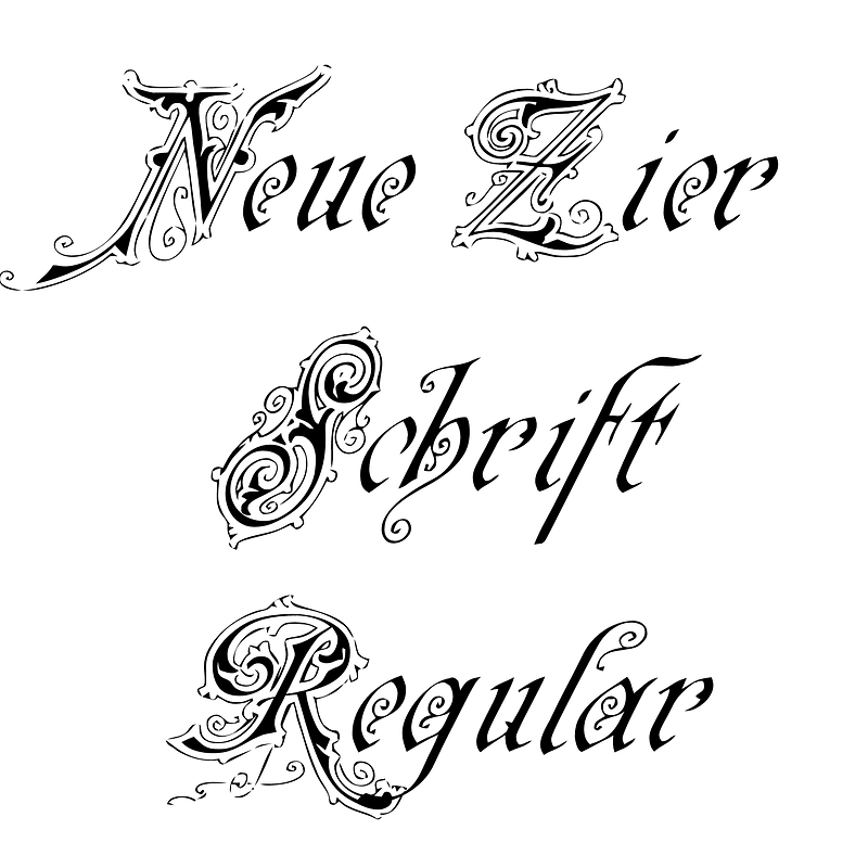 Neue Zier Schrift Regular