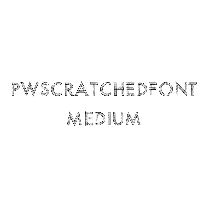 PWScratchedfont Medium