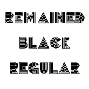 Remained Black Regular