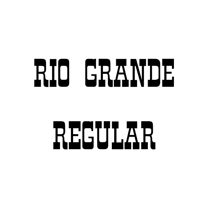 Rio Grande Regular - Free fonts on creazilla.com