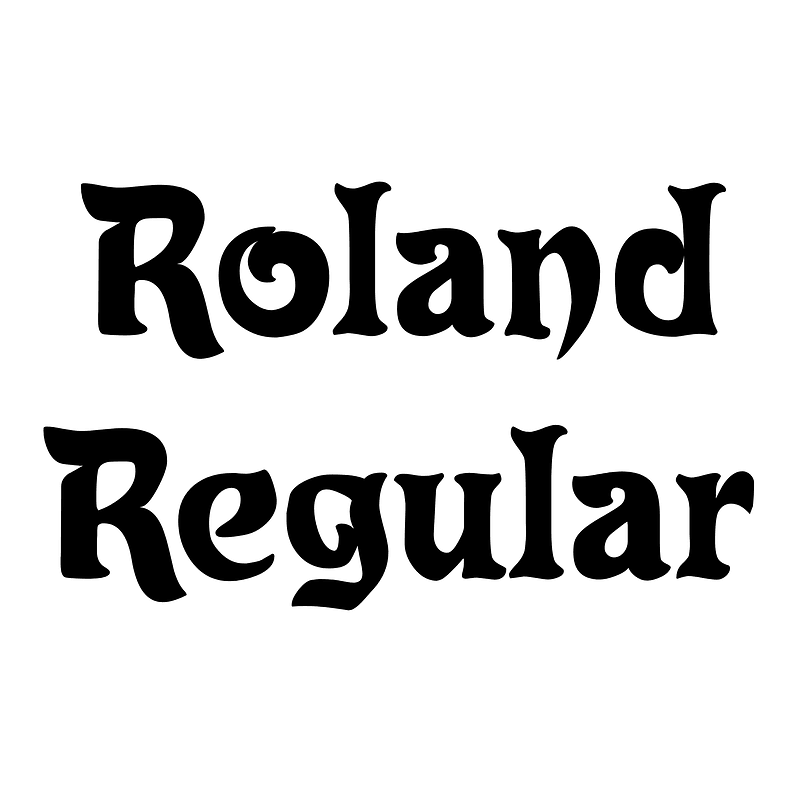 Roland Regular - Free fonts on creazilla.com