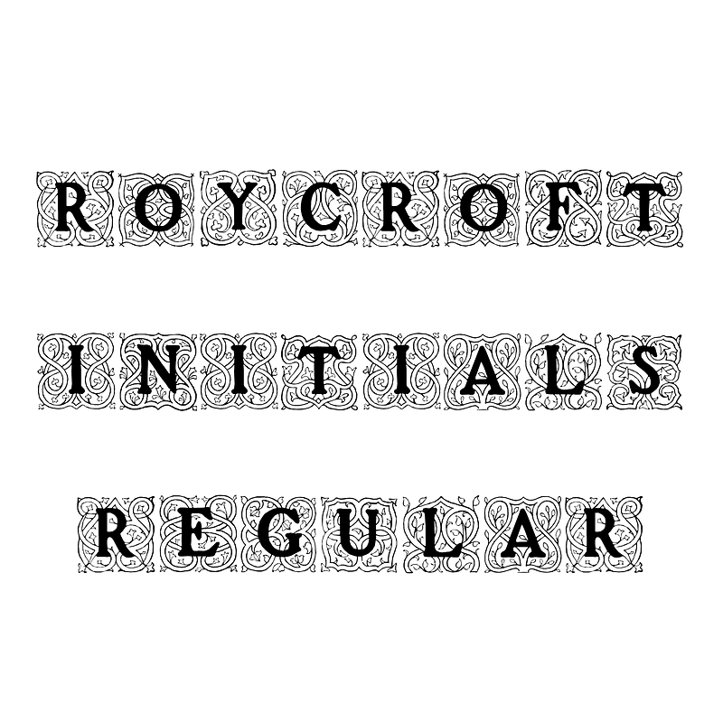 Roycroft Initials Regular